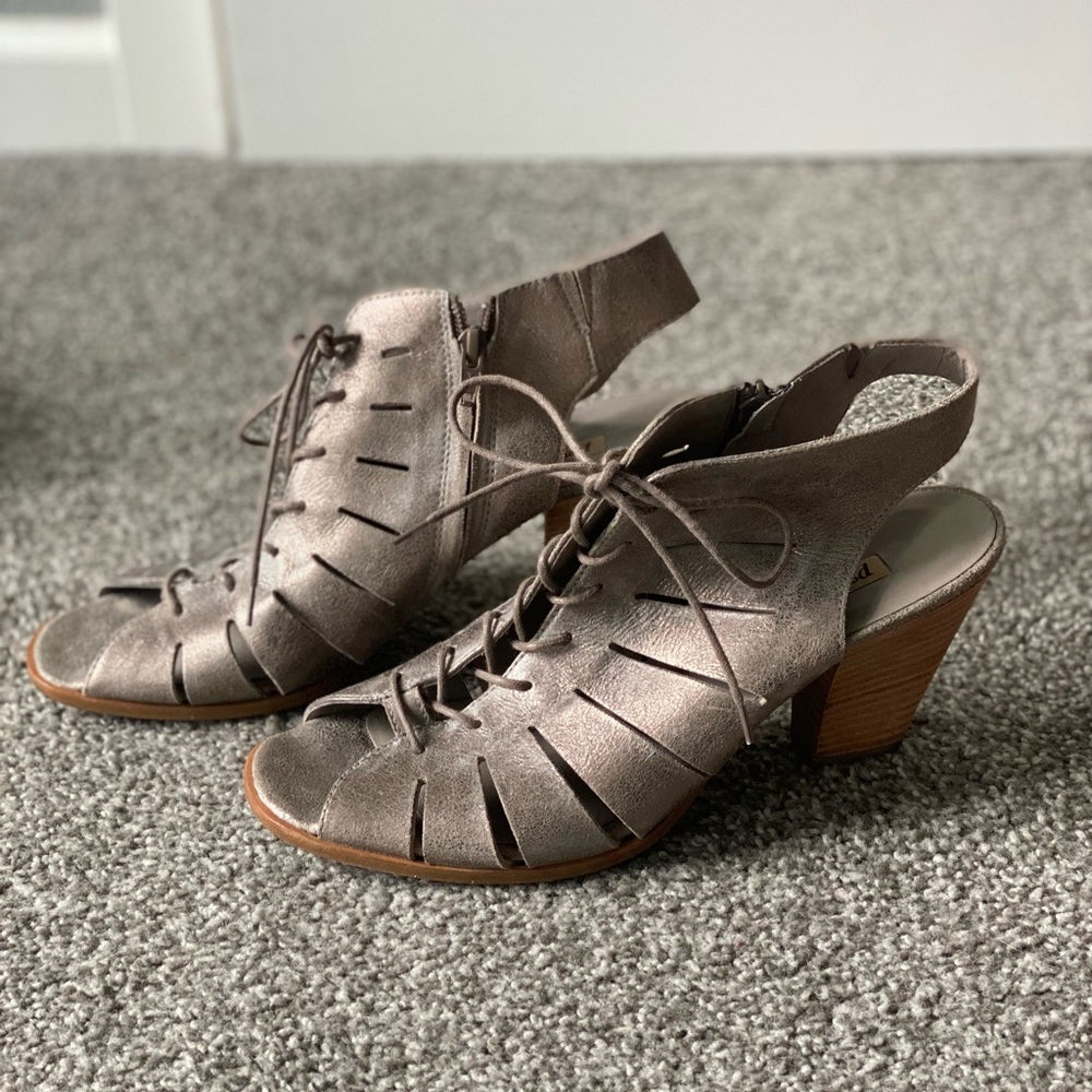 Paul Green Cosmo Metallic peep toe bootie